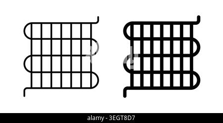 Condenser coil icon vector art Illustrations Stock Vector
