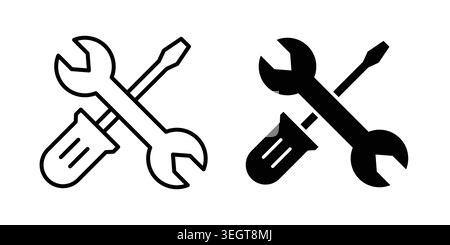 Repair icon vector, symbol, logo illustrations Stock Vector