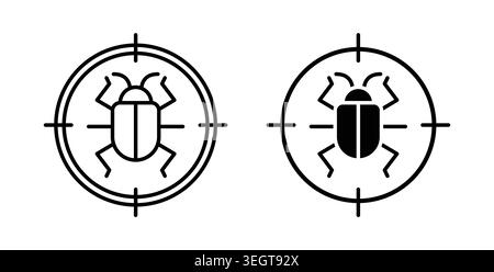 Debug icon vector art Illustrations Stock Vector