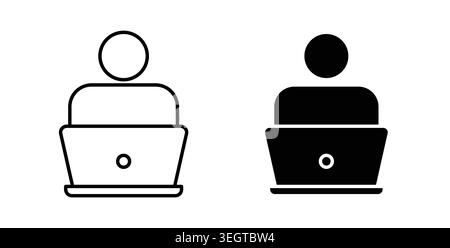Programmer icon vector art Illustrations Stock Vector
