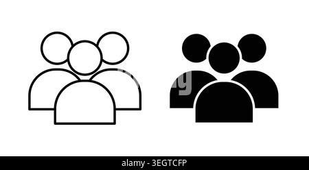 Users icon vector art Illustrations Stock Vector