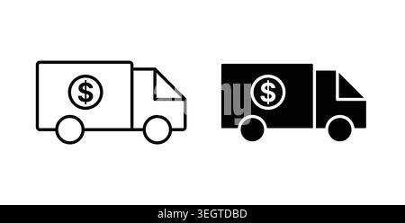 Shipping charges icon vector art Illustrations Stock Vector