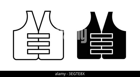 Vest jacket icon vector art Illustrations Stock Vector