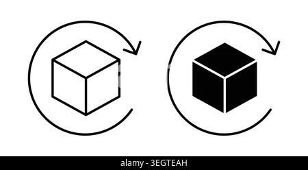 Return purchase icon vector art Illustrations Stock Vector