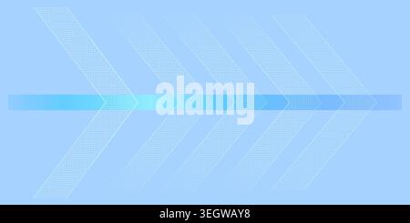 Blue arrow sequence pattern abstract background graphic with geometric texture Stock Vector