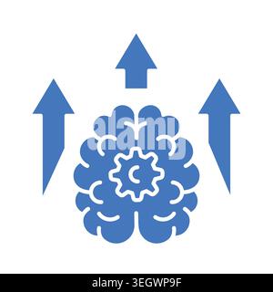neuroplasticity color flat icon for digital and print projects.  Minimal clean icons for apps and websites. Modern simple icons for UI UX and branding Stock Vector