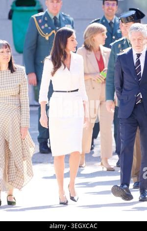 Queen Letizia of Spain visits to the Civil Guard Officers' Academy on ...