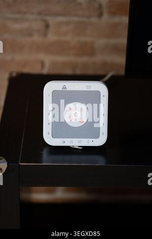 Smart home security system providing digital control and protection Stock Photo