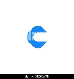 Letter C Logo Vector. C Cloud Logo Design Stock Vector