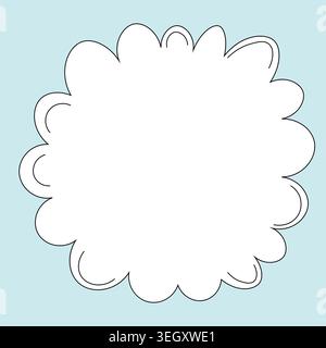 Set of speech bubbles Short Phrases. Cartoon Vector illustration. Isolated on transparent background. Hand draw style, dialog clouds Stock Vector