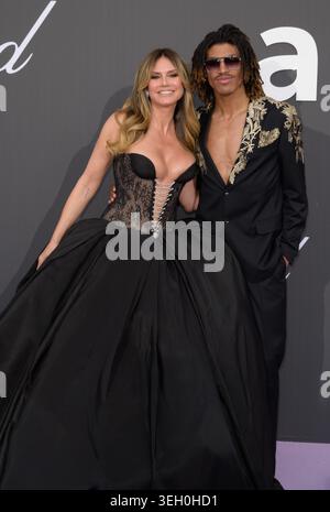 Heidi Klum and her son Henry Samuel attend the amfar Gala 2026 ...