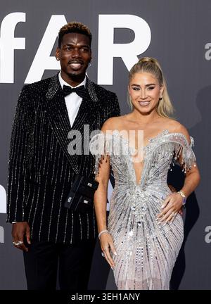 Paul Pogba and Zulay Pogba attend the amfar Gala 2026 presented by ...