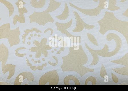 Elegant damask style textile texture with floral ornament Stock Photo