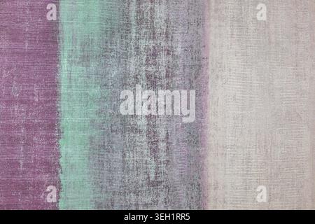 Close up of striped woven fabric texture with pastel colors Stock Photo