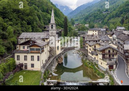 Fontainemore, Aosta Valley, Italy Stock Photo