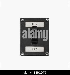 old, retro on - off switch. Stock Photo