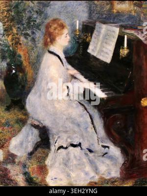 Pierre-Auguste Renoir【ピアノを弾く女性】日本橋三越 Pierre-Auguste Renoir【ピアノを弾く女性】日本橋三越 ピアノを弾く