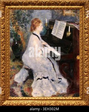Pierre-Auguste Renoir – Woman at the Piano, 1876 – Impressionist