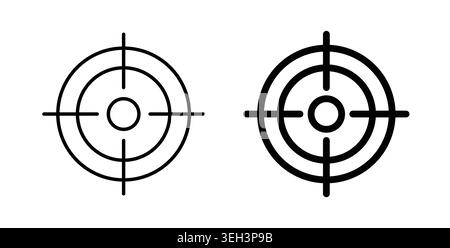 Aim icon symbol. Flat Vector illustration Stock Vector