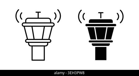 Control Tower icon symbol. Flat Vector illustration Stock Vector