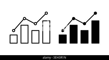 Analytic icon symbol. Flat Vector illustration Stock Vector