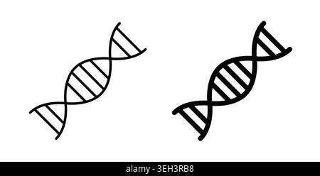 DNA icon symbol. Flat Vector illustration Stock Vector