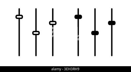 Equalizer icon symbol. Flat Vector illustration Stock Vector