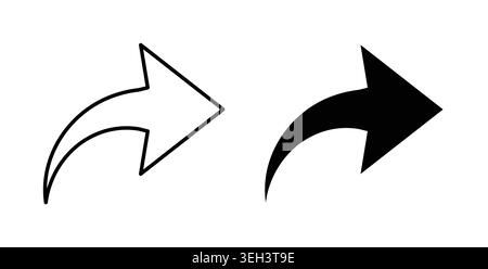 Forward icon symbol. Flat Vector illustration Stock Vector