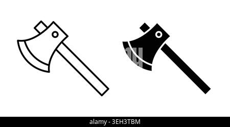 Axe icon symbol. Flat Vector illustration Stock Vector
