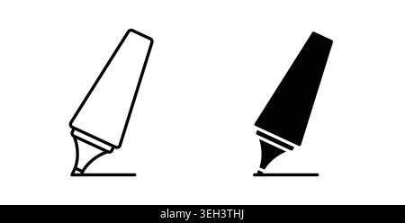 Highlighter icon symbol. Flat Vector illustration Stock Vector
