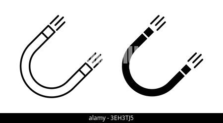 Magnet icon symbol. Flat Vector illustration Stock Vector