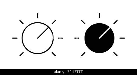 Knob icon symbol. Flat Vector illustration Stock Vector