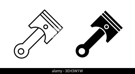 Piston icon symbol. Flat Vector illustration Stock Vector