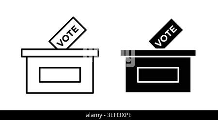 Voting icon symbol. Flat Vector illustration Stock Vector
