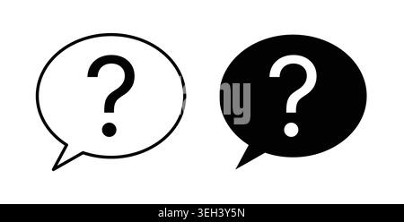 Question icon symbol. Flat Vector illustration Stock Vector