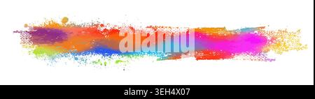 Colored blots. hand drawn. Not AI, Vector Stock Vector