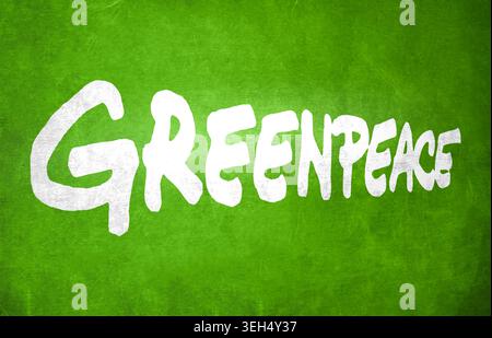 Greenpeace - global campaigning network for Environmentalism and Peace Stock Photo