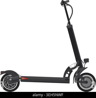 Sustainable transport - Electric Kick Scooter icon. Isolated vector illustration Stock Vector