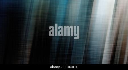 A dynamic abstract background with a dark blue and grey color palette, featuring a prominent woven fabric texture and diagonal light streaks. Stock Photo