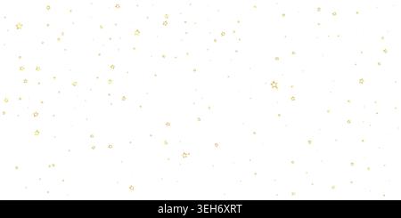 Christmas stars vector overlay. Magic stars luxury sparkling confetti. Christmas spirit. Festive stars vector illustration on white background. Stock Vector