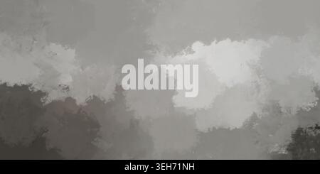 A dynamic gray watercolor background with cloud-like shapes and varied opacity levels, providing a textured and artistic visual effect. Stock Photo