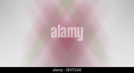A soft, ethereal abstract background blending light pink and grey tones with a subtle, symmetrical zigzag or chevron geometric pattern. Stock Photo
