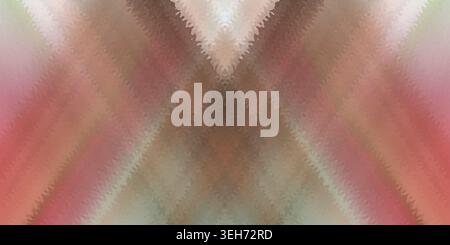 A soft, textured abstract background with a symmetrical chevron pattern blending shades of pink, brown, and muted green tones. Stock Photo