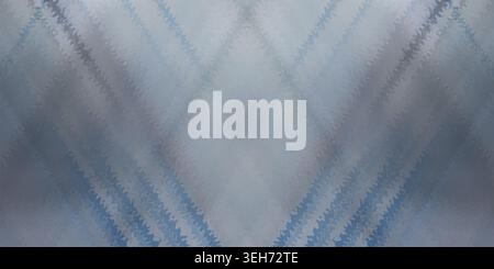 An abstract background featuring a light blue and grey geometric pattern with intersecting zigzag lines, creating a symmetrical, textured visual effec Stock Photo