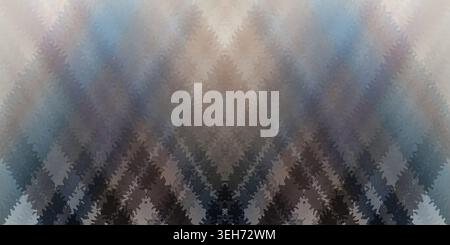 A seamless abstract background featuring a symmetrical pattern of soft, diagonal wavy lines in shades of blue, grey, and beige, creating a textured ef Stock Photo