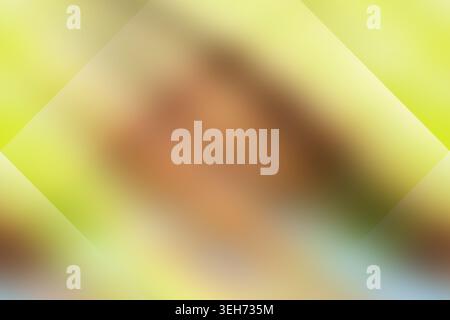 An abstract background with a soft, blurred texture and a bright yellow diamond-shaped overlay, providing a warm and energetic visual aesthetic. Stock Photo
