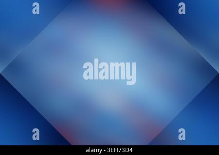 A smooth, abstract background with a central diamond shape, featuring deep blue and subtle purple blurred color transitions. Stock Photo