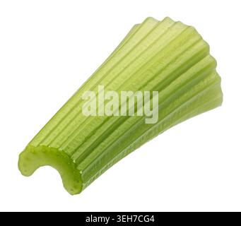 Celery stalk fresh green vegetable isolated on white background Stock Photo