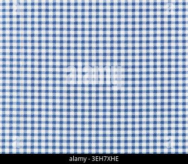 Close-up of blue and white Vichy fabric texture Stock Photo