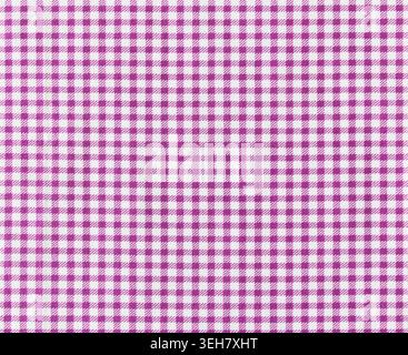 Close-up of pink and white Vichy fabric texture Stock Photo
